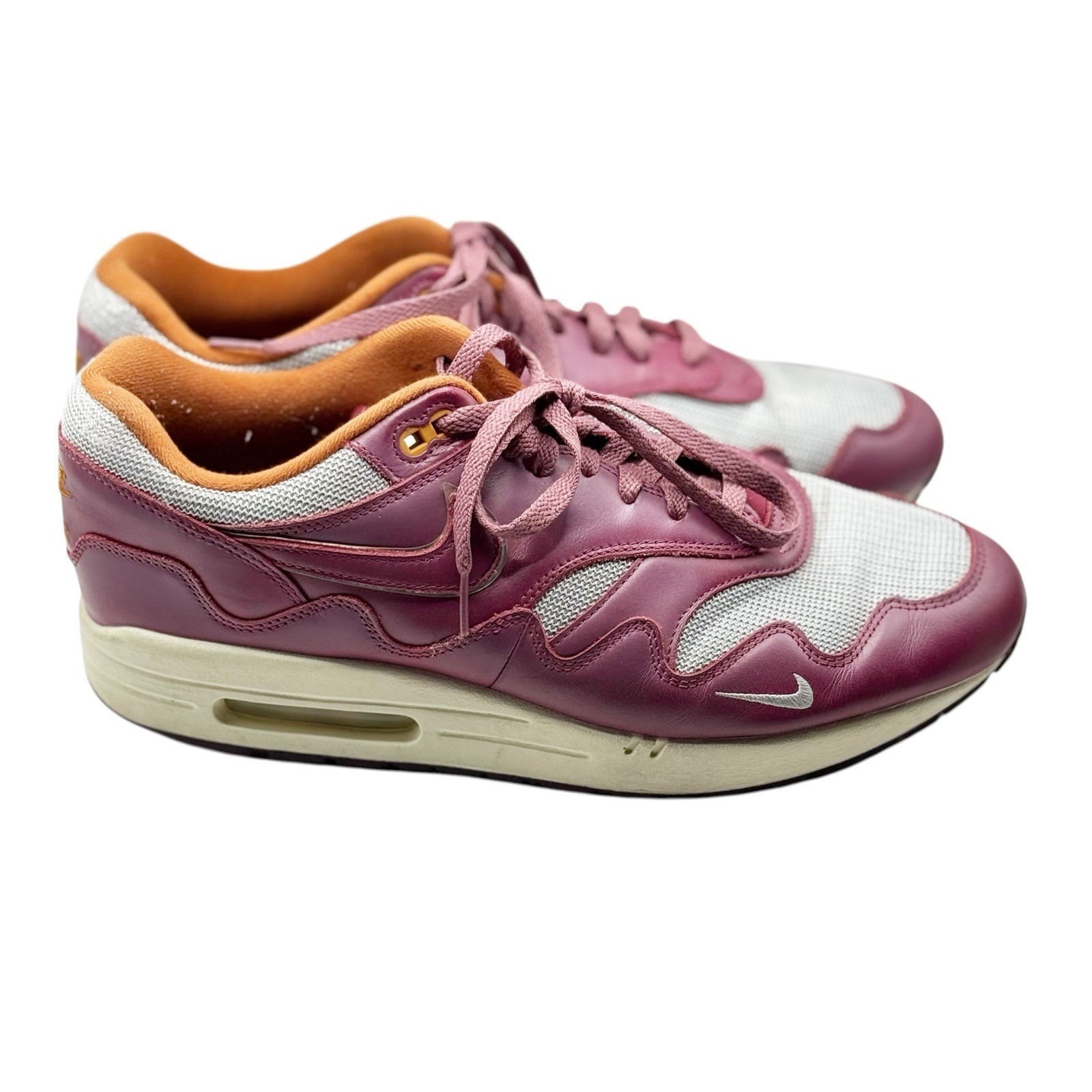 Nike Air Max 1 Patta Waves Retro Low Burgundy Sail Mens Size 12 Do9549-001
